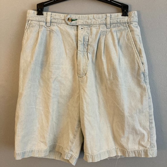 Tommy Hilfiger Vintage Bleached High Waist Women’s Short Size 31 Y2K - Picture 1 of 9